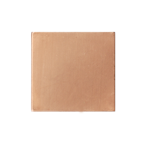 Metal Stamping Blanks Copper Square, 21.75mm (.85"), 24g, Pk of 5